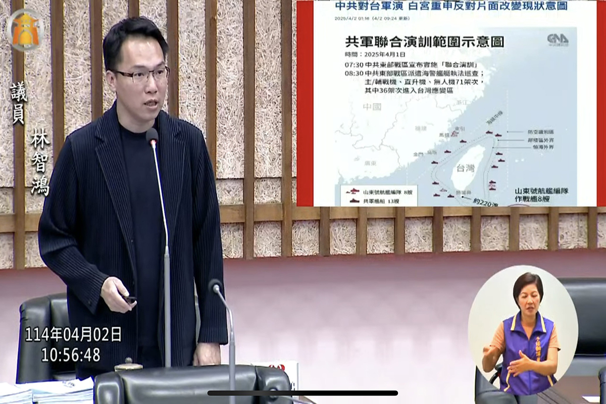 中國軍演逼近台灣 林智鴻呼籲檢視中製定錨器 防範中國電商成為國安漏洞