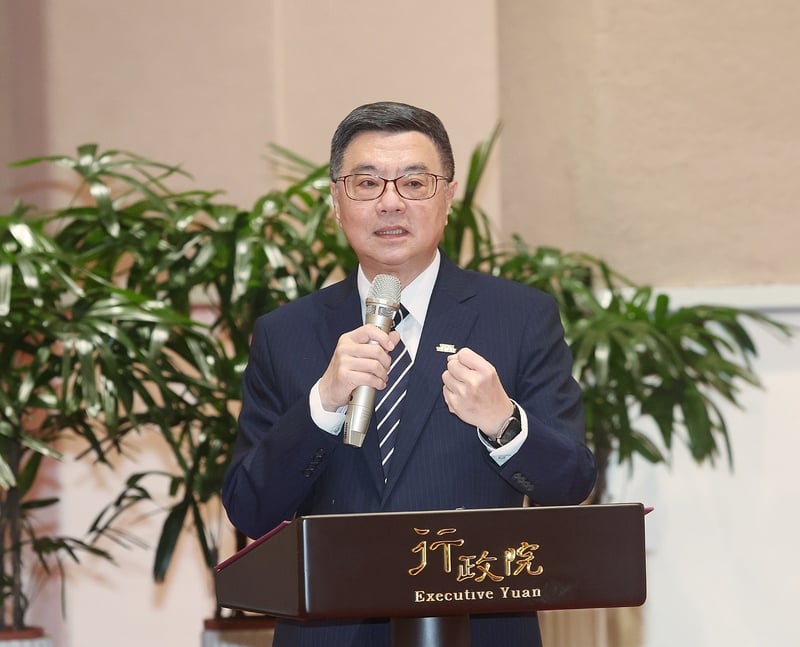 行政院長卓榮泰將在4日下午召開記會, 說明美對台重課32%對等關稅因應措施。中央社