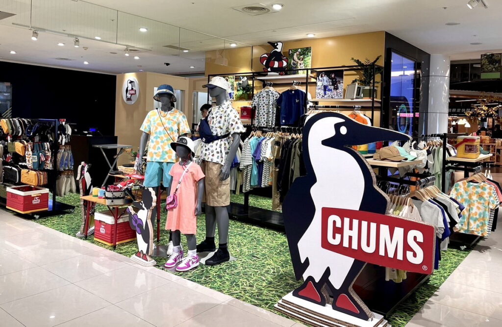 CHUMS於新竹SOGO 4樓推出《CHUMS期間限定快閃店》。