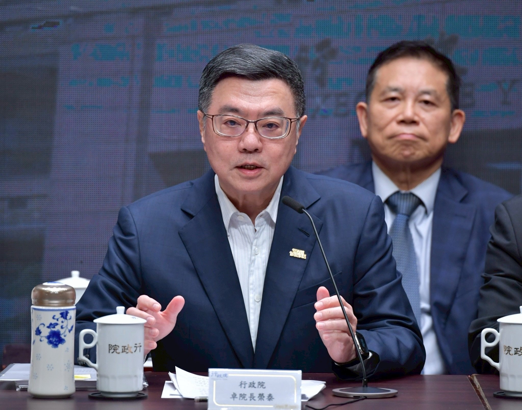 卓榮泰邀請在野政黨共商國是,希望能取得共識面對川普關稅。行政院提供