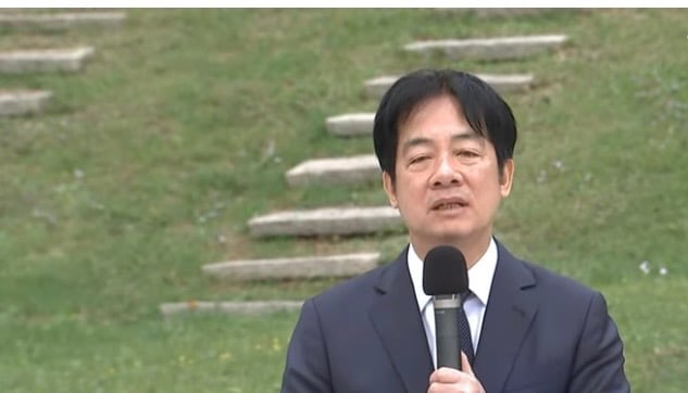賴清德在鄭南榕基金會所舉辦追思會中，強調主權是言論自由的基礎，如果台灣失去主權，言論自由也就沒有了。翻攝鄭南榕基金會直播