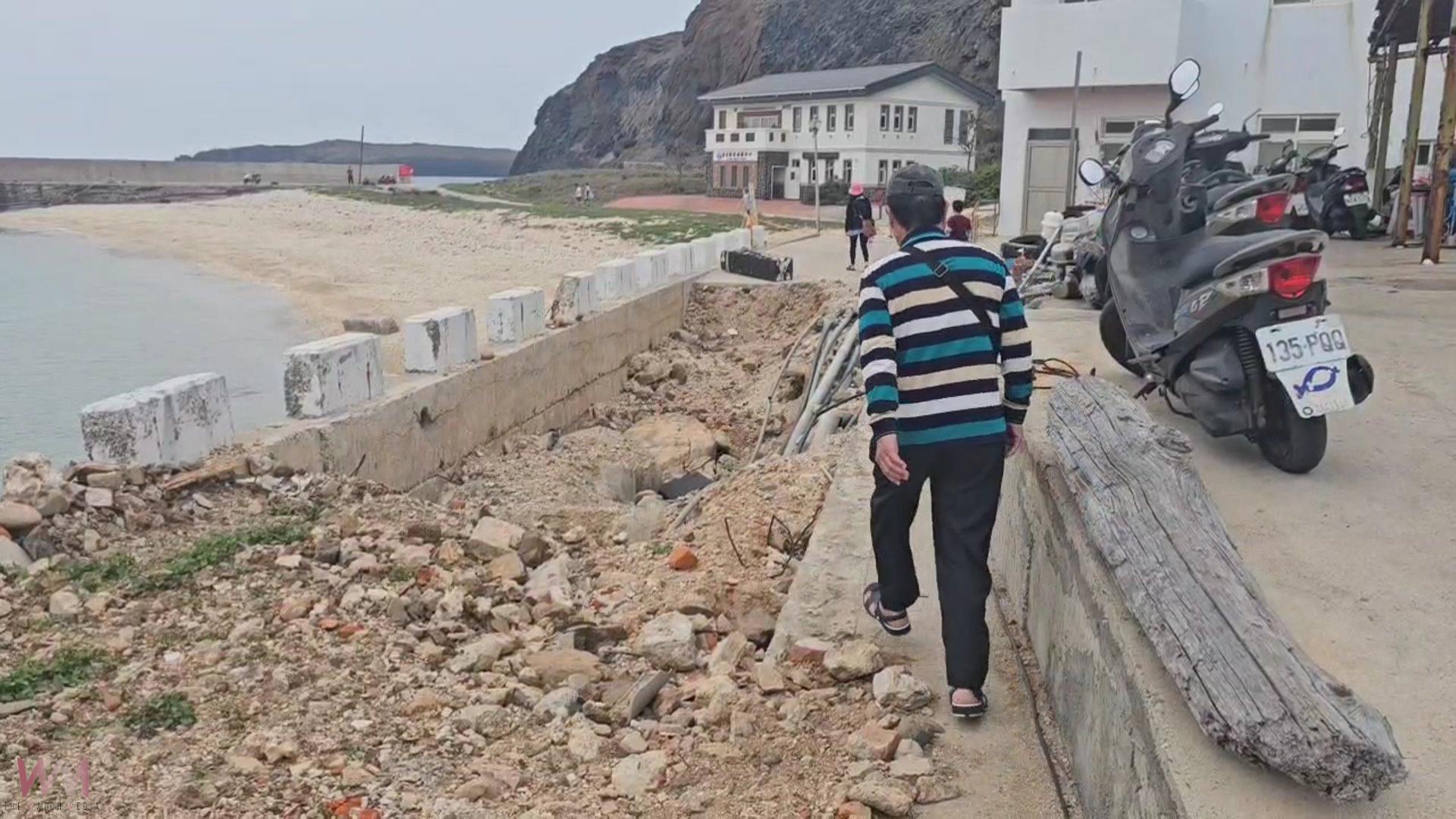(有影片)/南方四島國家公園東吉島 去年颱風掏空路基 旺季來臨島民遊客出入不便 - https://www.watchmedia01.com