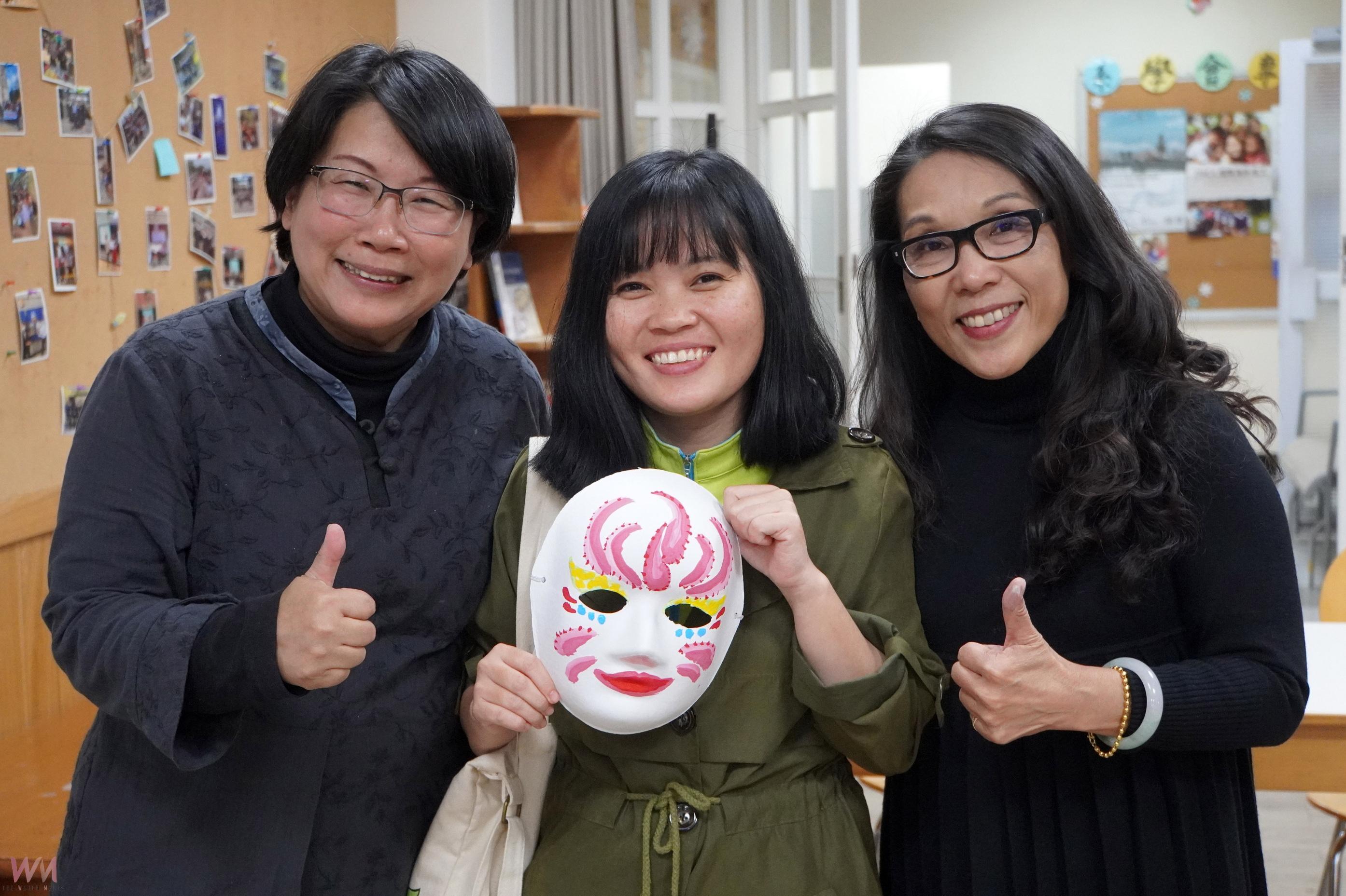 國際學生動手畫臉譜　大葉以三美文化引領多元華語學習體驗