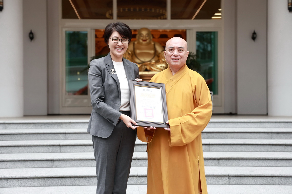 許淑華縣長出席慈光山人乘寺睦鄰感恩餐會 感謝投入公益與教育
