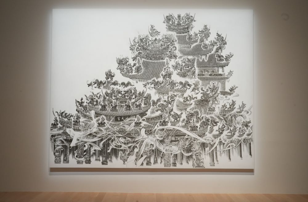 《圖說》「往來/照見」典藏研究展作品─陳浚豪《女媧神宮》。〈文化局提供〉