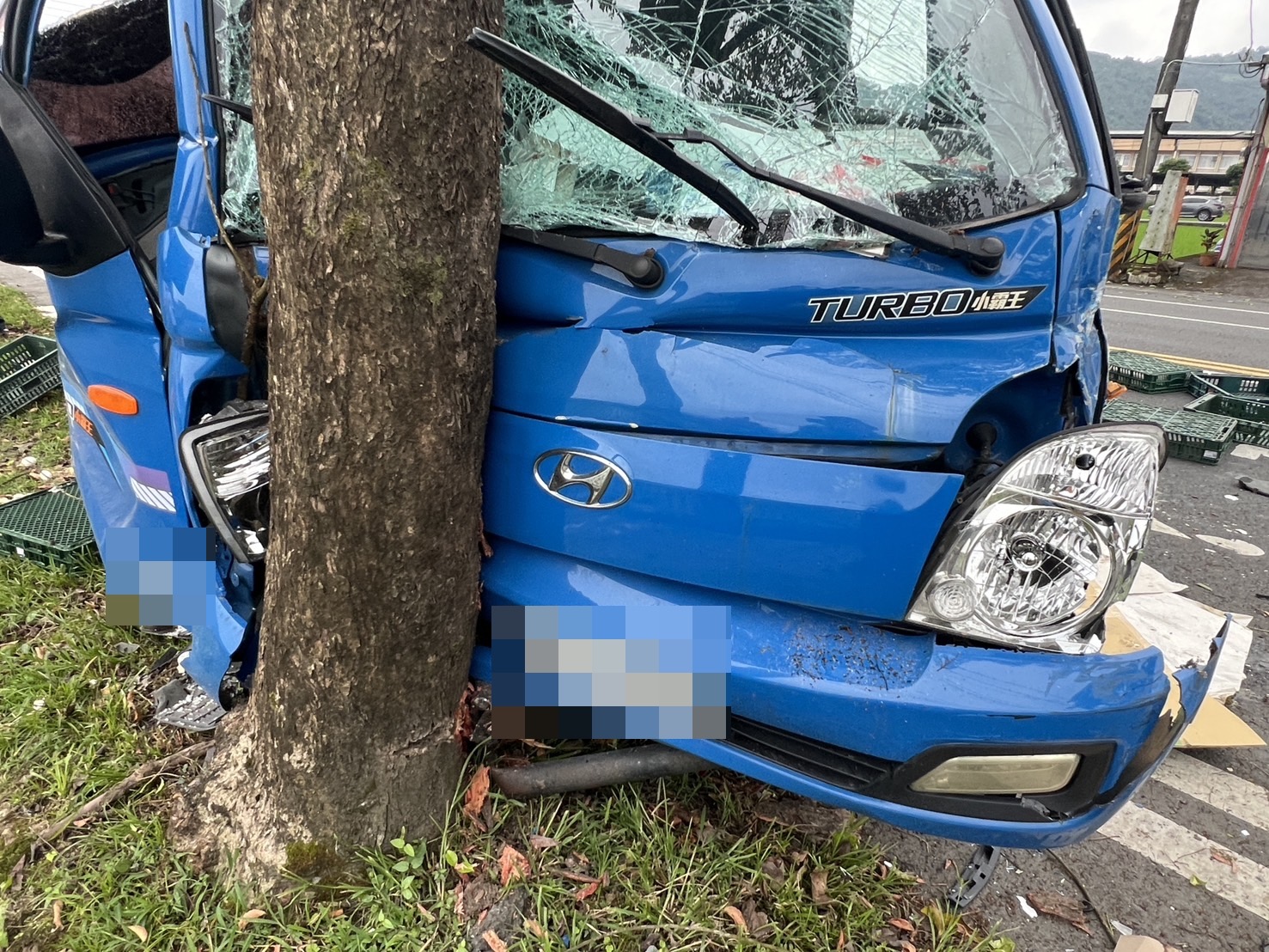 自撞路樹「完蛋」 幸未造成傷亡 - https://www.watchmedia01.com
