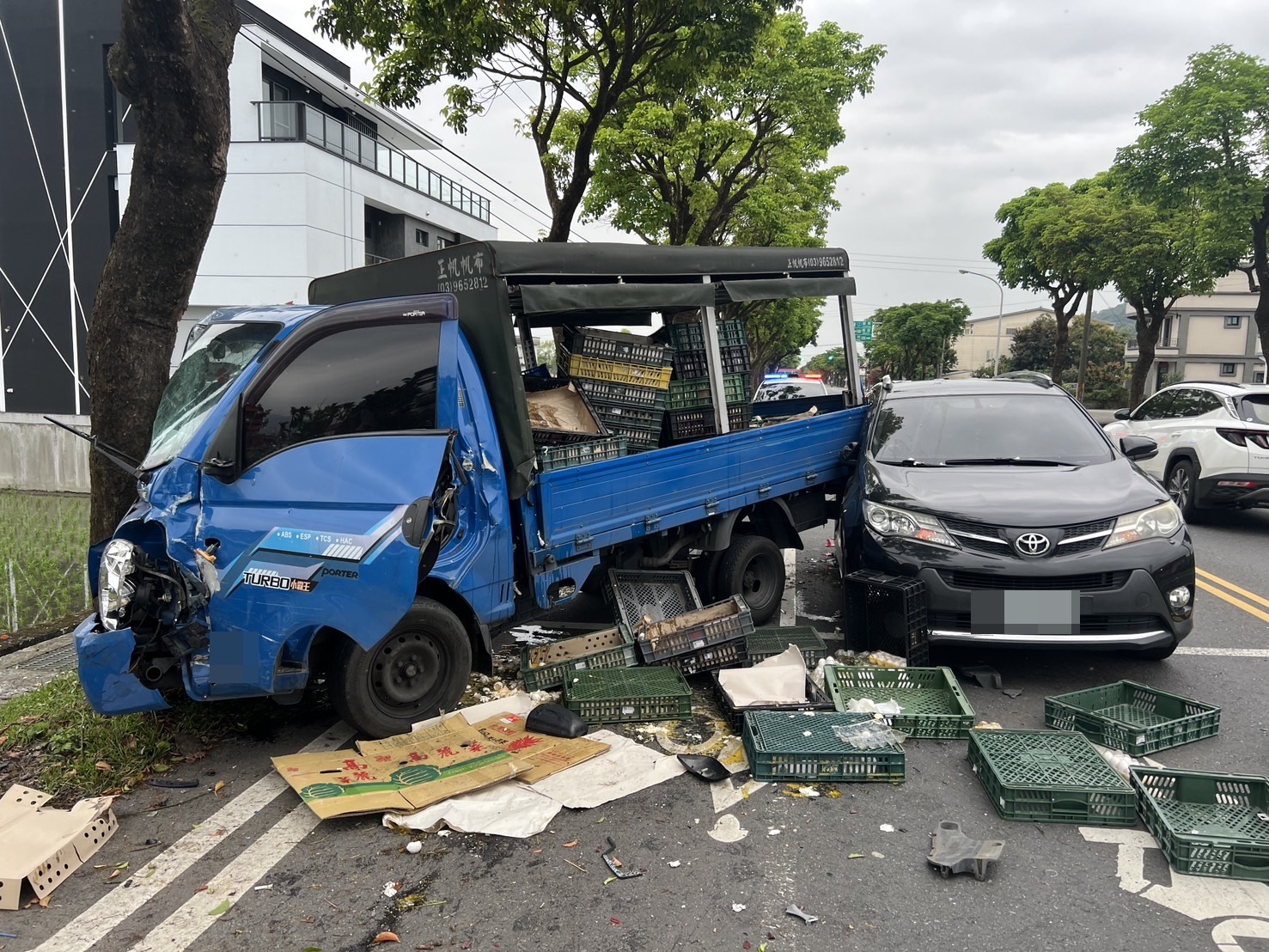 自撞路樹「完蛋」 幸未造成傷亡 - https://www.watchmedia01.com