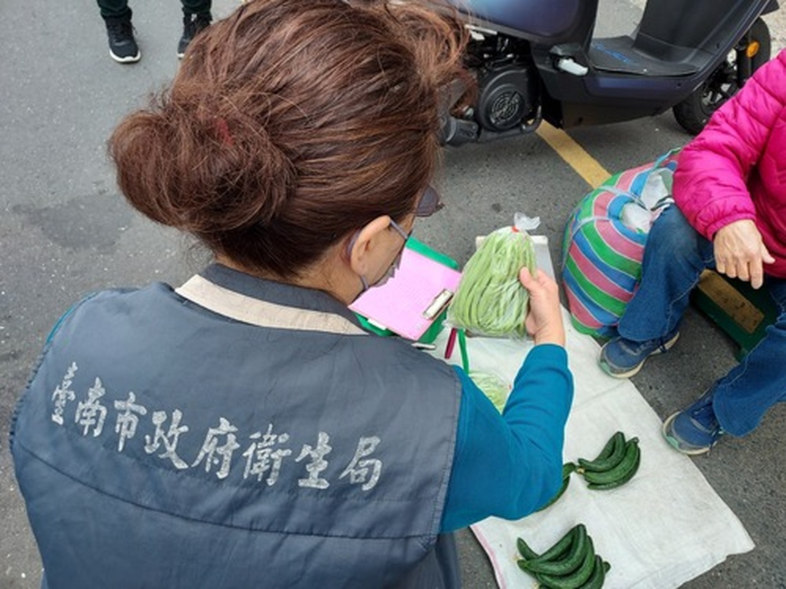台南蔬果農藥抽驗不合格6件