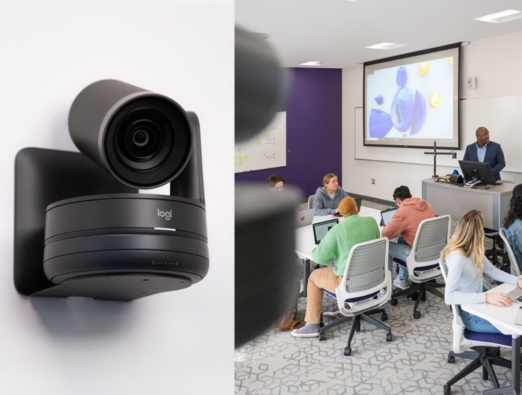 Logitech Rally Board 65 將 65 吋觸控螢幕與 AI 視訊功能完美結合,專為開放空間與會議室設計。靈活腳架設計便於移動,提升協作效率。