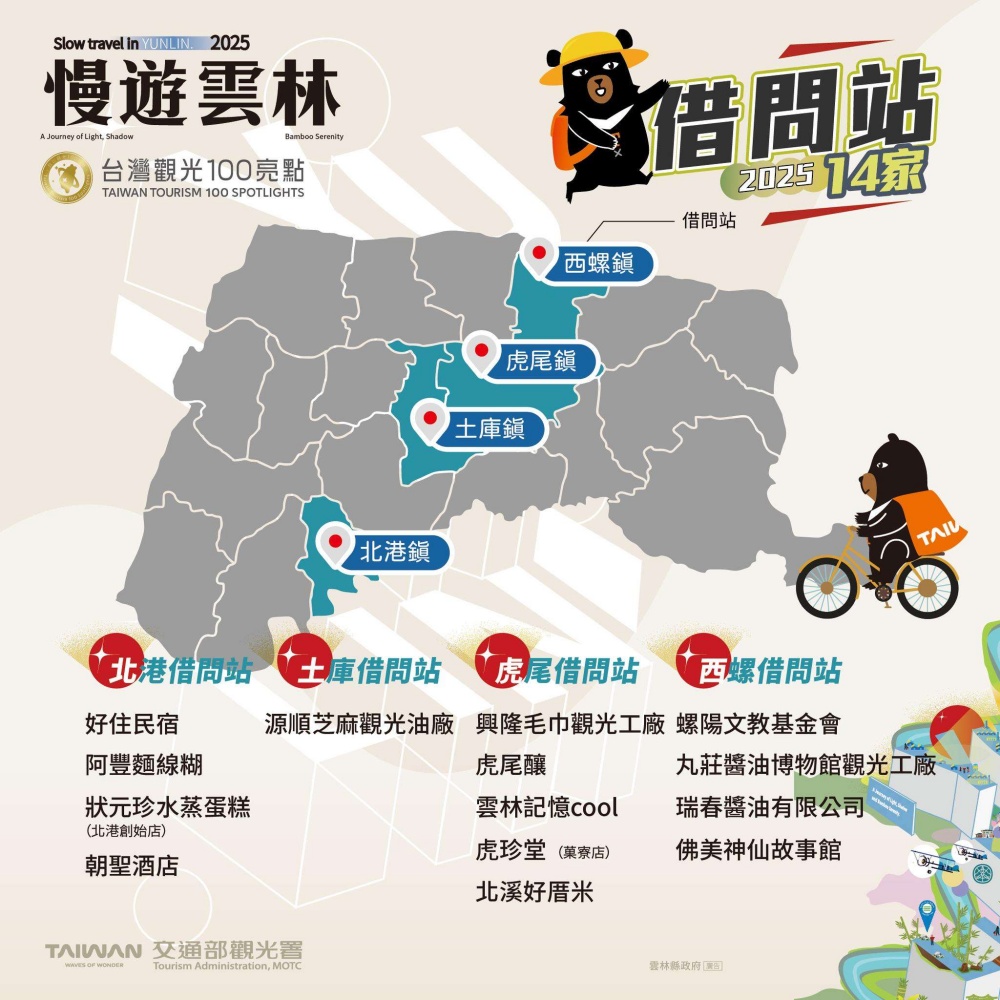 ▲39處借問站,旅客玩遍雲林更方便。(圖/雲林縣政府文化觀光處提供)