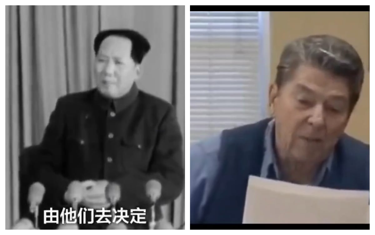 中國外交部發言人毛寧先是引用雷根的發言暗批川普，今天就用毛澤東來表達中國面對關稅戰的決心，但網友關心她是怎麼翻牆上網的。翻攝毛寧X