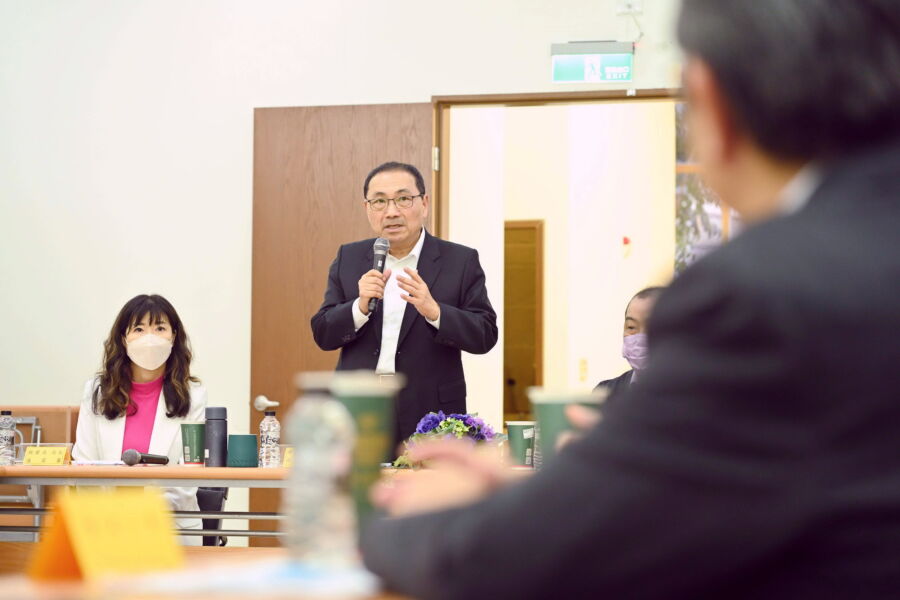 圖/新北市長侯友宜今(10)日率領市府團隊前往瑞芳產業園區傾聽需求。(新北市政府新聞局提供)