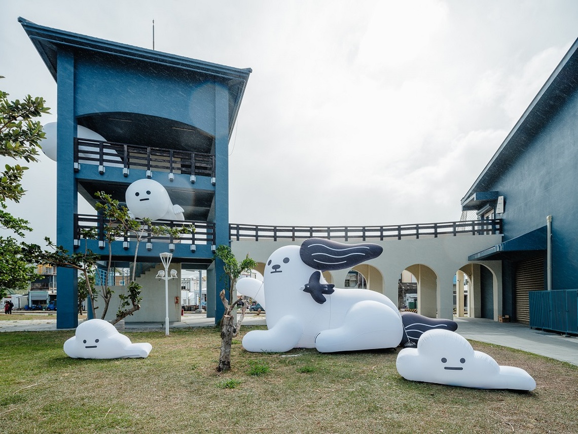 屏東看海美術館整修閉館 巨型怪獸即將登陸海口港