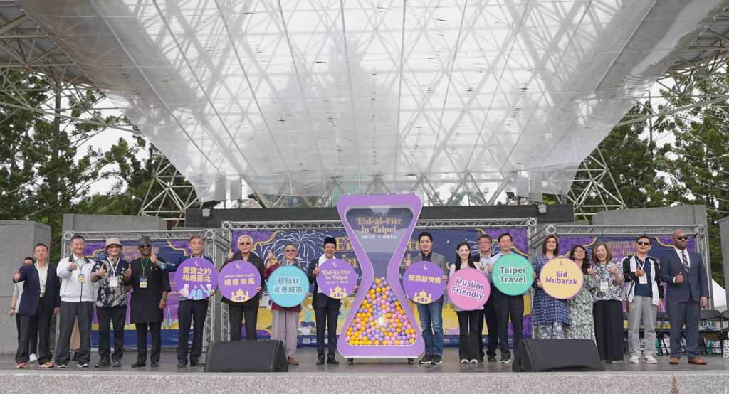 ▲2025開齋節歡慶活動於今日登場，多國駐臺代表與臺北市長蔣萬安到場同樂。（台北市觀傳局提供）