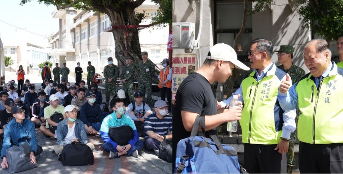 陳光復親自歡送223梯次常備兵役男 勉勵勇敢入伍、平安返鄉