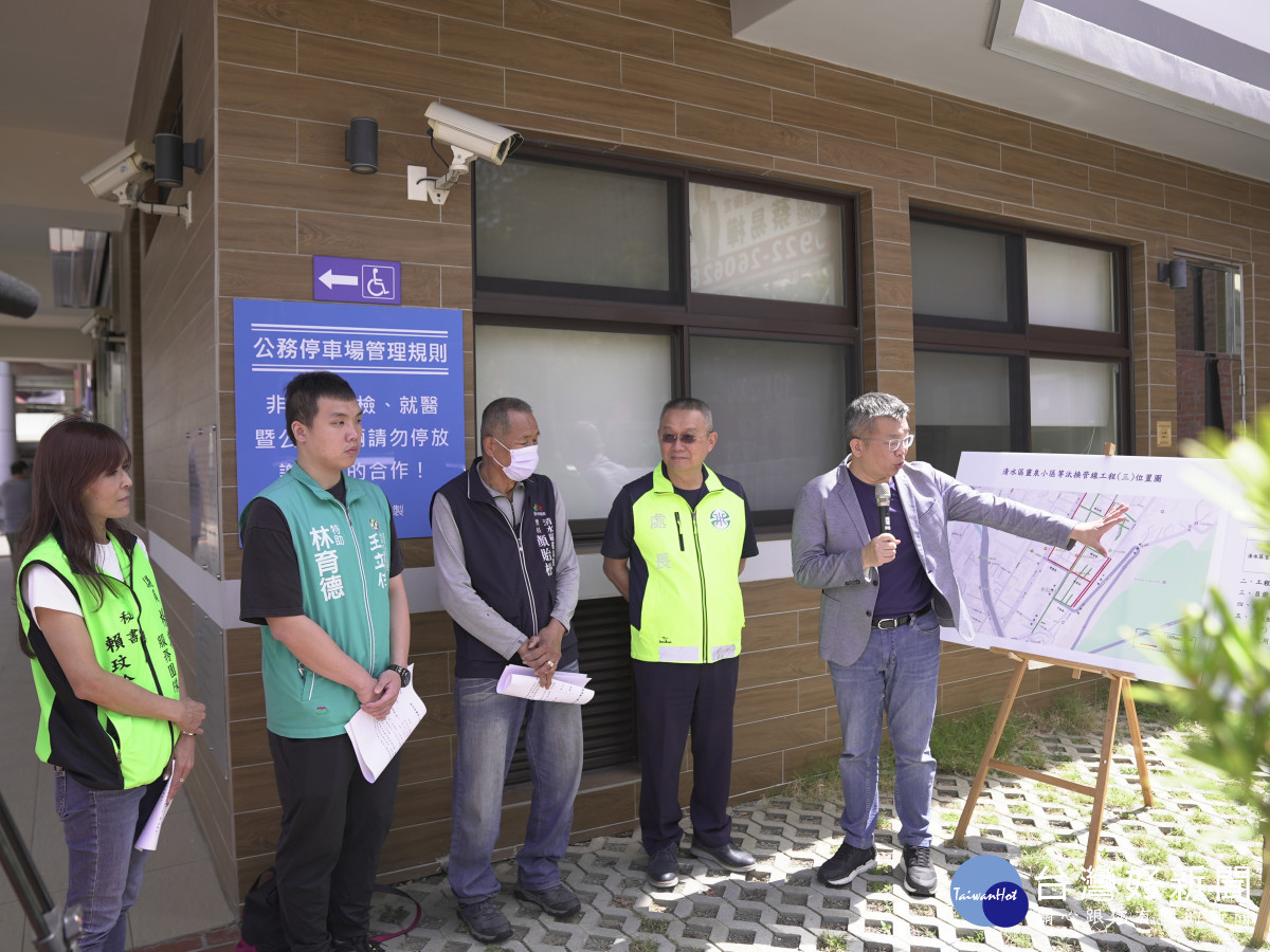 立委蔡其昌爭取4300萬經費進行自來水管汰舊換新工程。