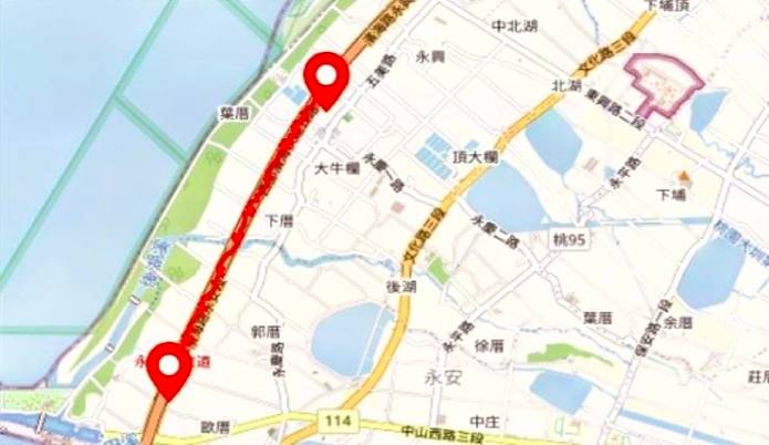 台61線北上新屋路段18日進行施工作業 外側車道暫時封閉 69 1068448