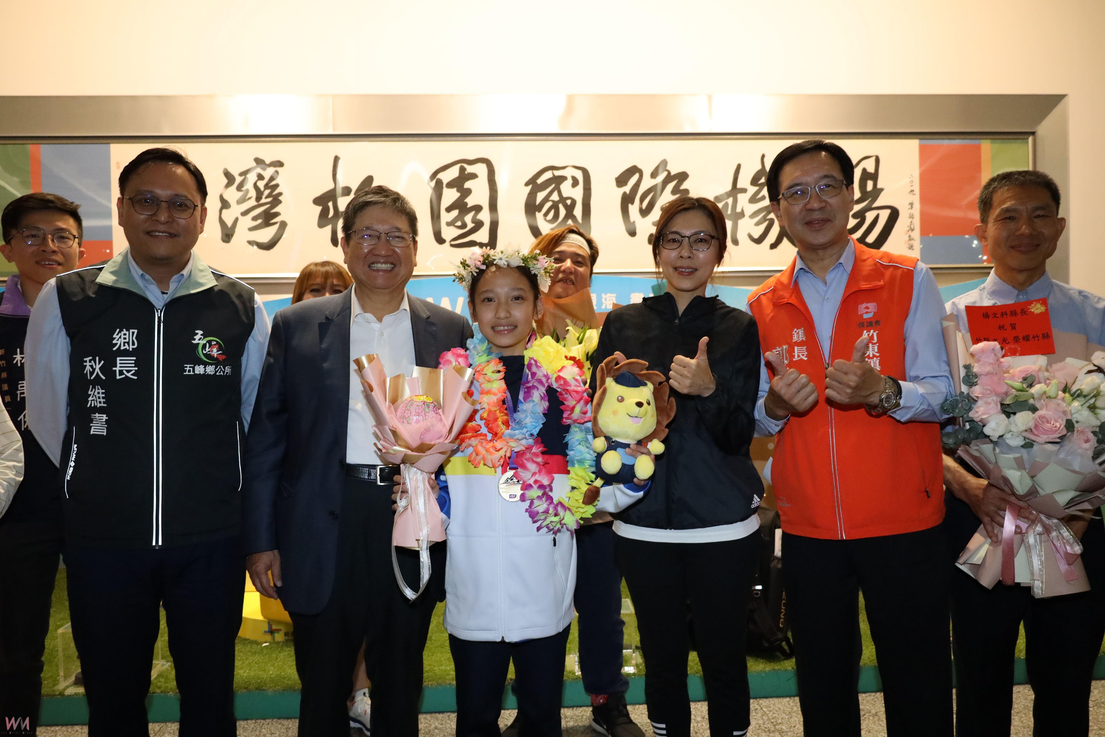 U15世中運趙子靚勇奪金牌   楊文科接機大讚：竹縣之光！