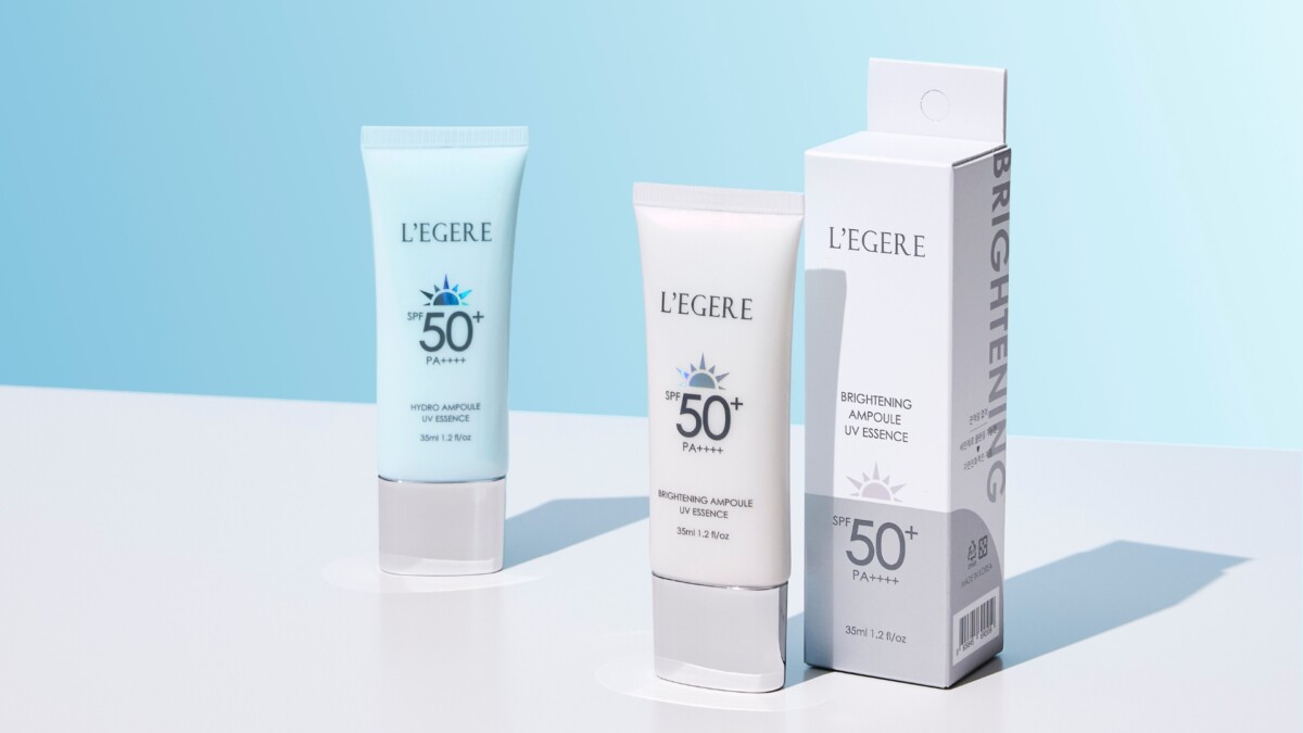 ▲L’EGERE 蘭吉兒推出的 B3 5% 煥白安瓶防曬乳 ,妝感輕盈不泛白,符合海洋友善,對肌膚與環境都更加溫和友好。(圖/L'EGERE蘭吉兒提供)
