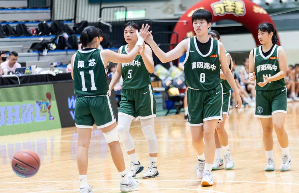 陽明高中的國女籃球隊晉級四強。 (大會提供)