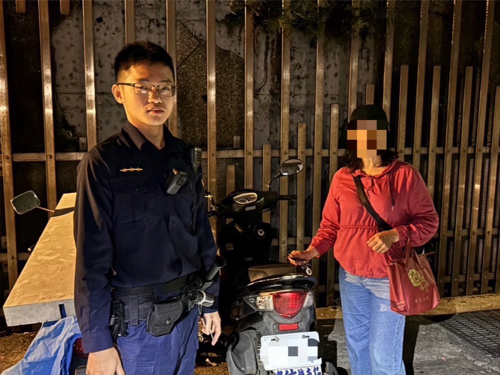 警方尋獲民眾愛車。（記者薛秀蓮翻攝)