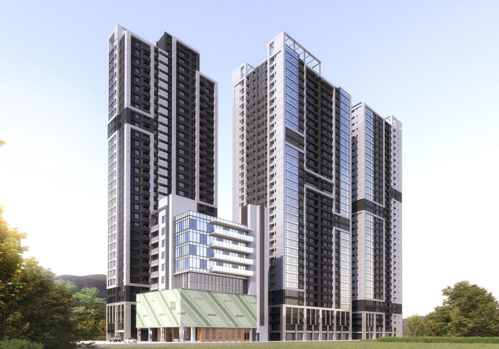 《圖說》更新單元3更新後建築示意圖。〈城鄉局提供〉