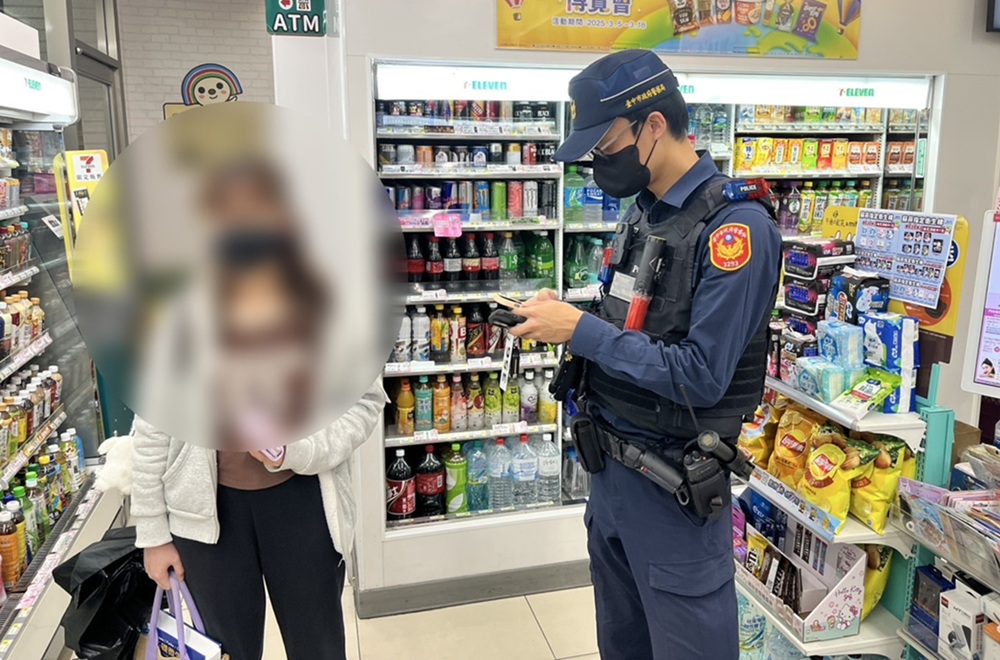 ▲圖說：20歲林女遭遇交友詐騙恐嚇5萬元，林女透過超商店員向警方求助 （圖／台中市政府 提供）
