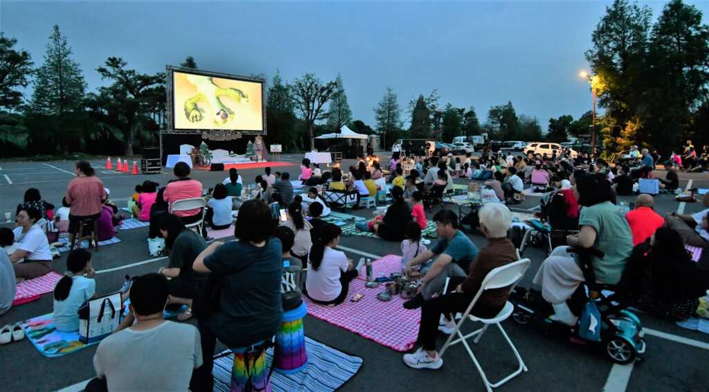 ▲彰化縣綠色飲食暨環境電影野餐日，結合淨零綠生活，減少820公斤碳排放。（彰化縣環境保護局提供）