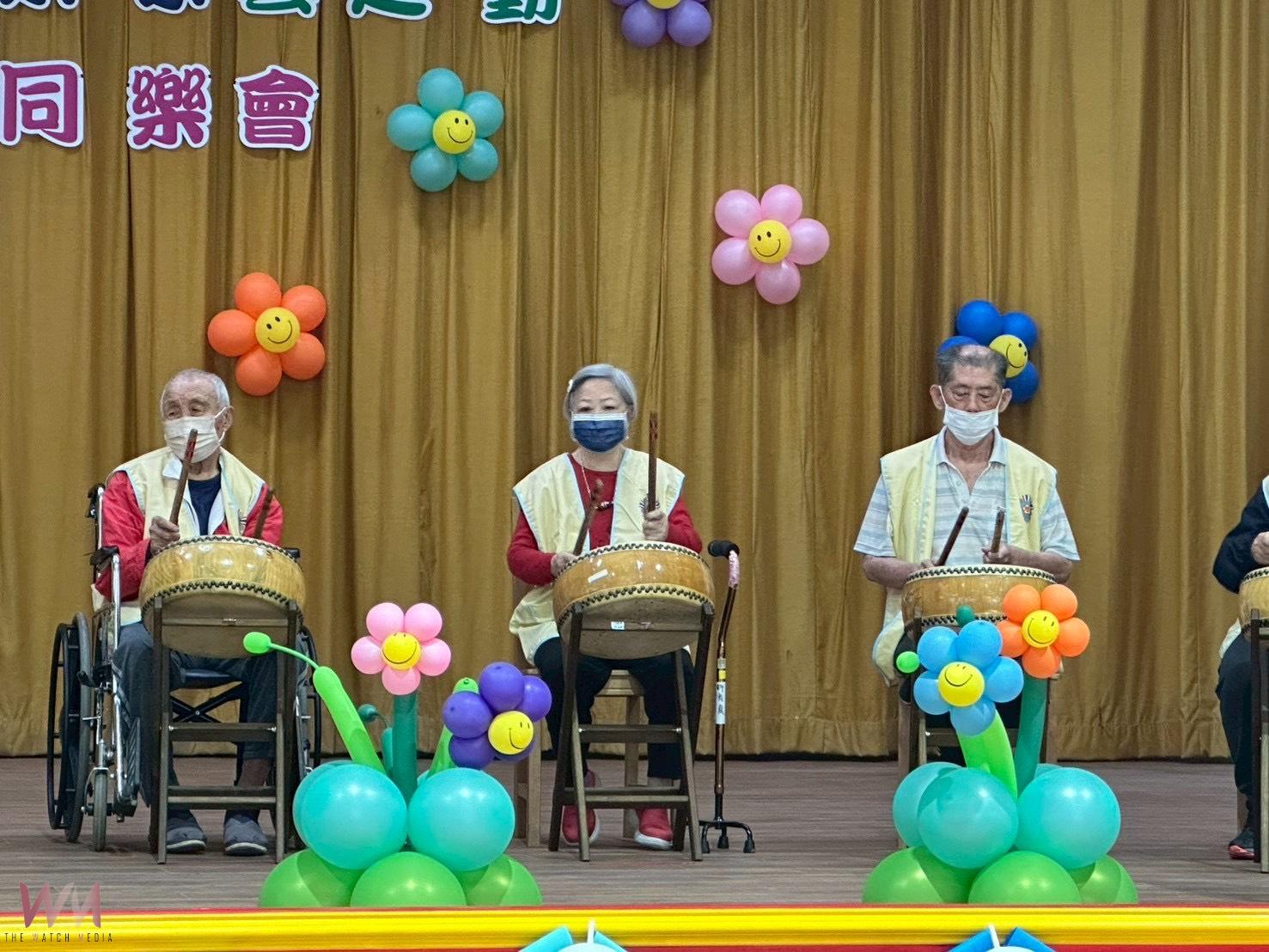 （有影片）／彰化榮家組樂齡打鼓隊  鼓勵失智住民打破框架展生命力
