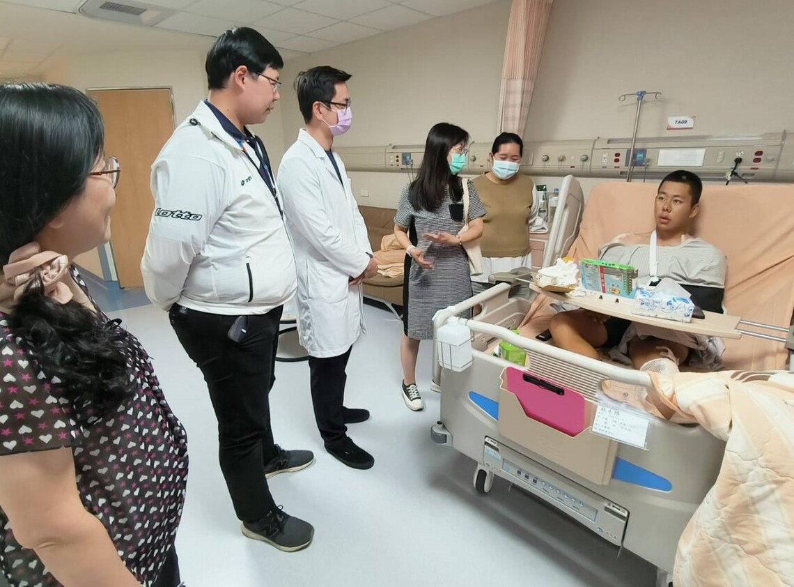 漾新聞|全中運受傷高醫岡山火速救援 楠梓高中自由車好手成功手術