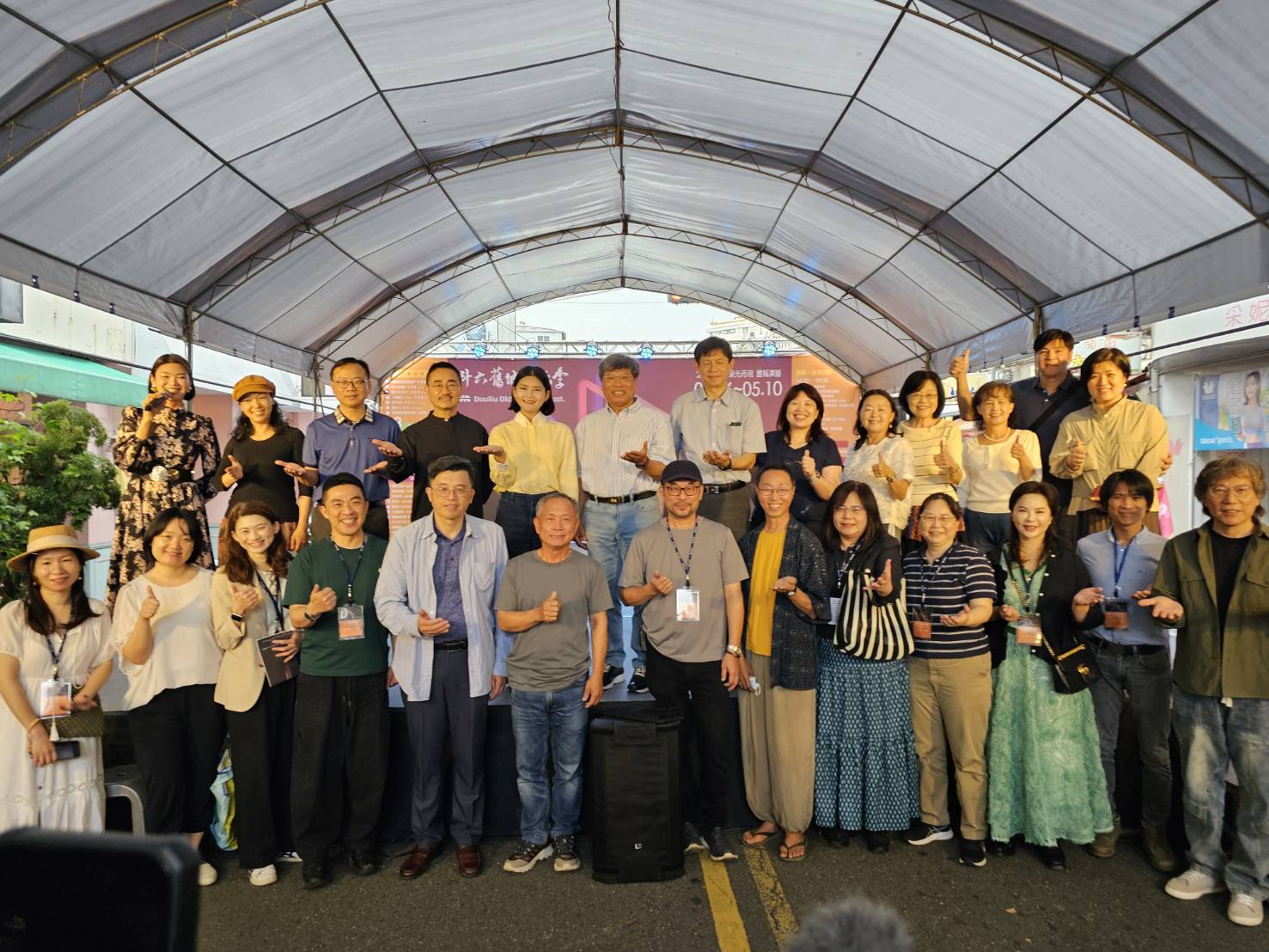 2025《斗六舊城藝術季》26日下午在斗六中央商場旁太平老街開幕。（圖/記者葉子綱攝）