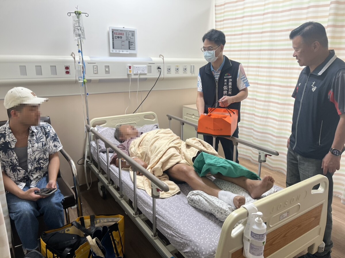 中市府啟動關懷機制　慰問沙鹿連環車禍傷者並提供協助