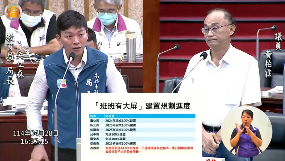 漾新聞|黃柏霖爭取「班班有大屏」有譜了! 市長允諾一年內完成