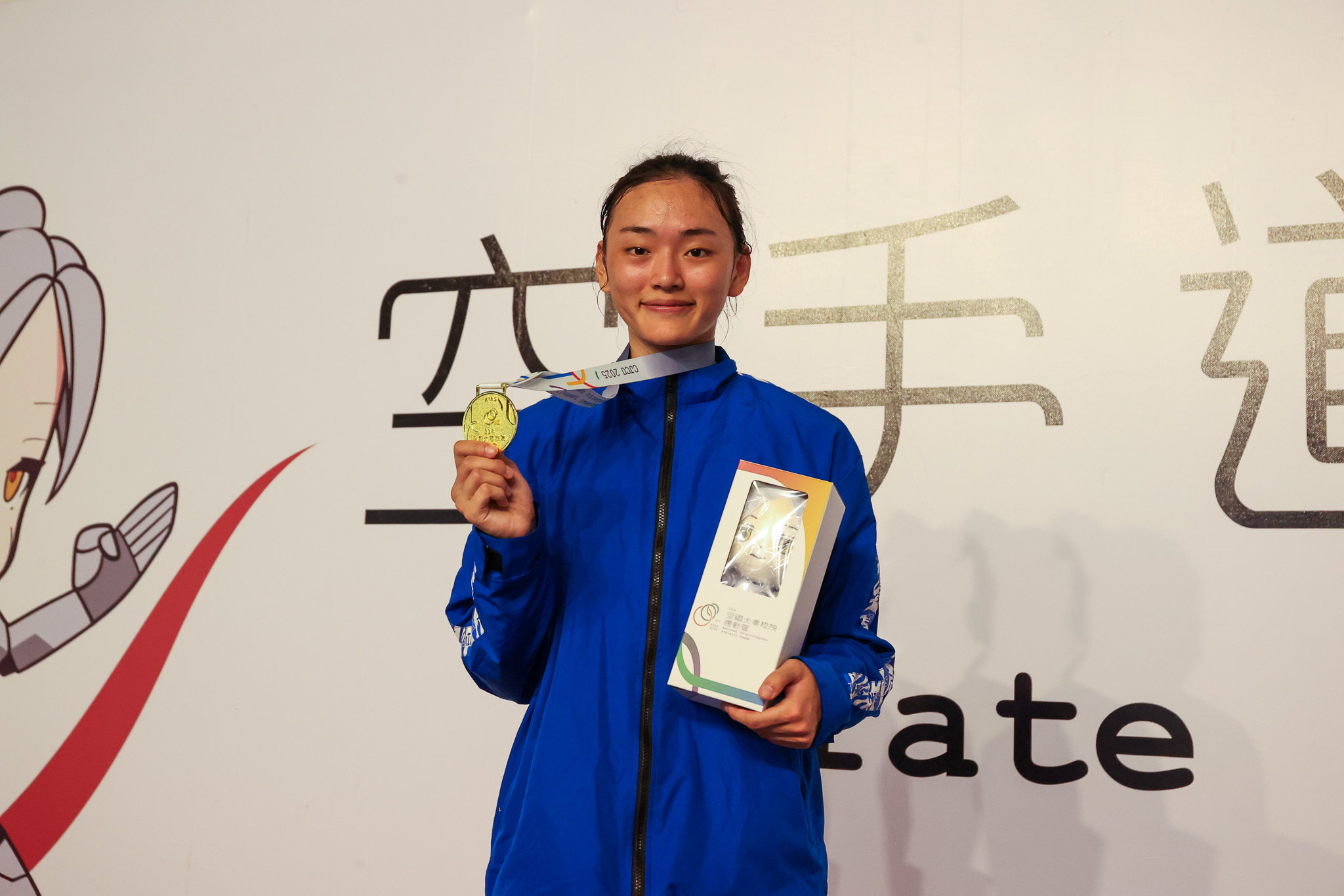 《全大運》謝玉涵克服緊張完成三連霸 瞄準亞洲空手道錦標賽頒獎台