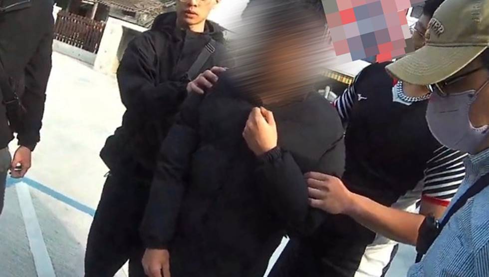 ▲芳苑警攔阻虛擬貨幣詐騙 逮車手保住民眾20萬元 。(彰化警方提供)