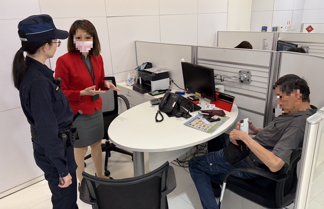 ▲圖說：繼中警員李智婷憑專業與同理心，一個月內聯手銀行阻攔三起詐騙，守住160萬元血汗錢 （圖／台中市政府 提供）