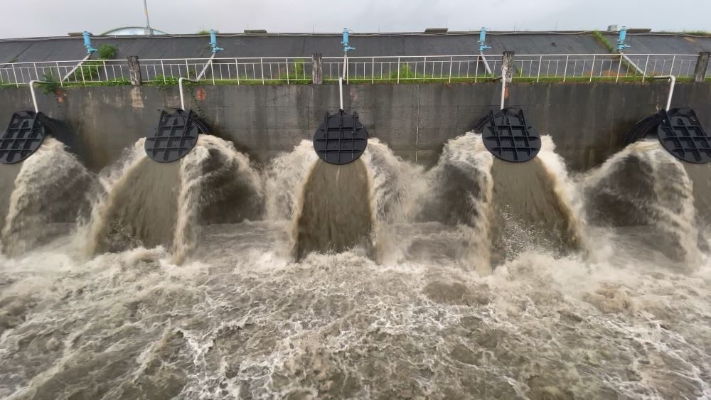 《圖說》16座抽水站執行預抽機制增加滯洪空間57.8萬噸。〈水利局提供〉