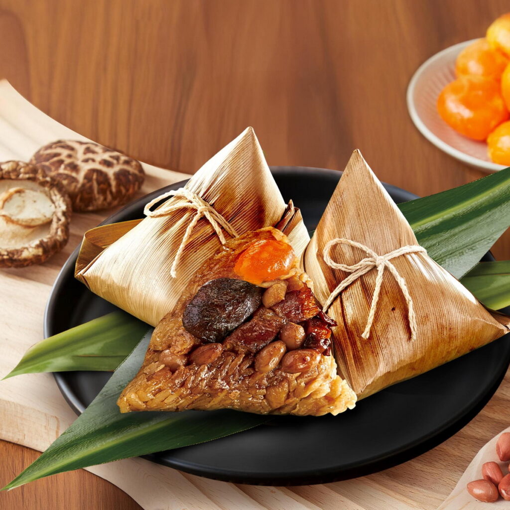 BREEZEONLINE-【呷七碗X小王煮瓜】黑金蛋黃控肉粽(5入)X3袋 原價 $1,797｜優惠價 $1,397