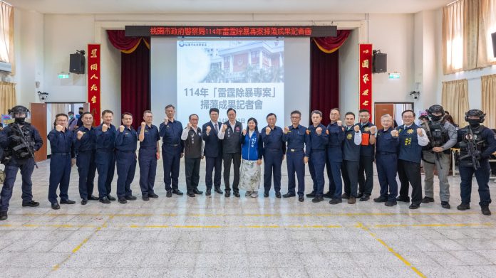 張善政嘉勉警察同仁 「雷霆除暴專案」破獲超過6600案件 71 20250502192159773 scaled