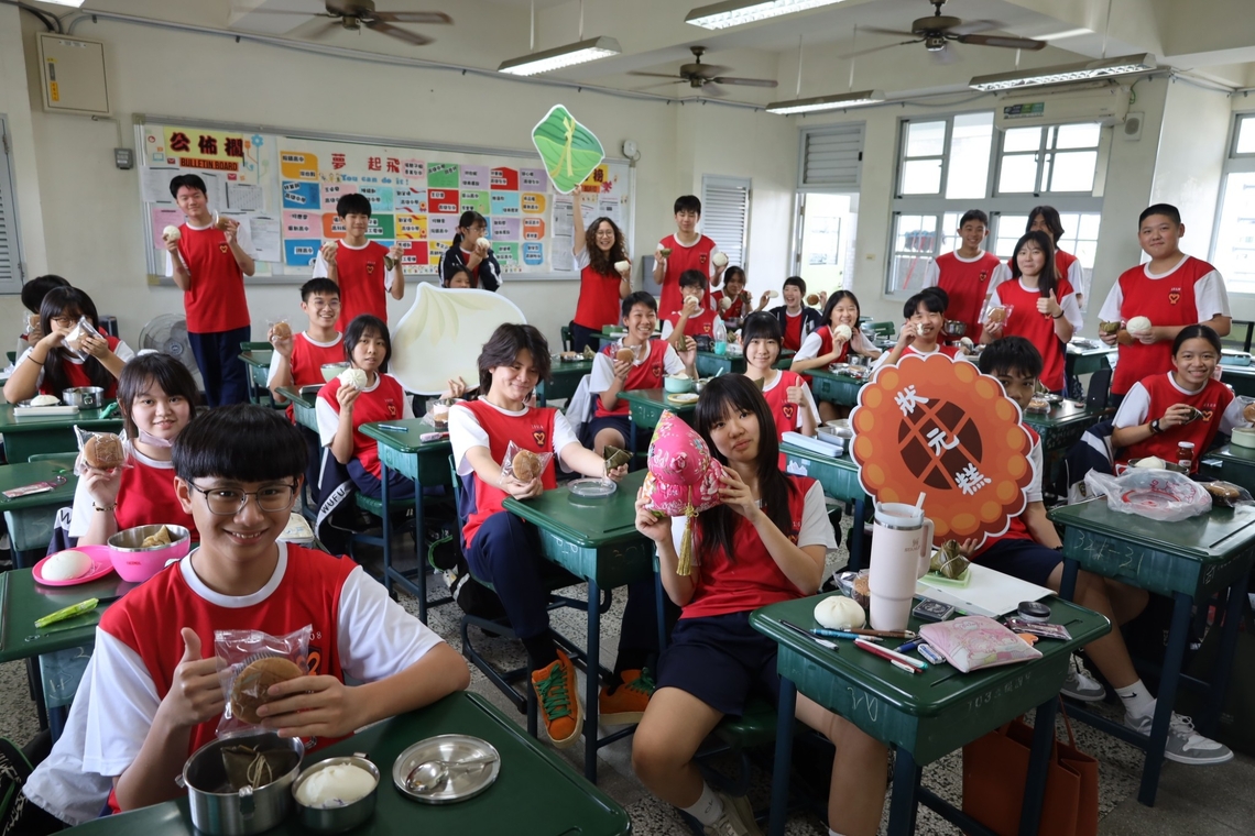 漾新聞|五福國中包高中祈福儀式 全校為會考生集氣