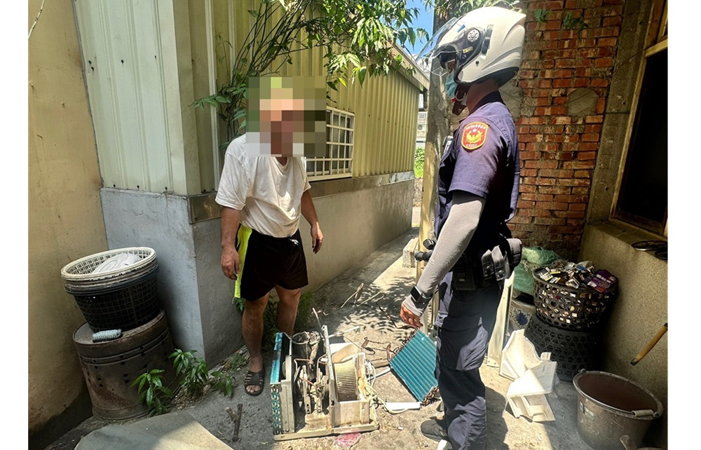 冷氣室外機不翼而飛 55歲男載走拆解變賣被逮 190 cnews204250505a14