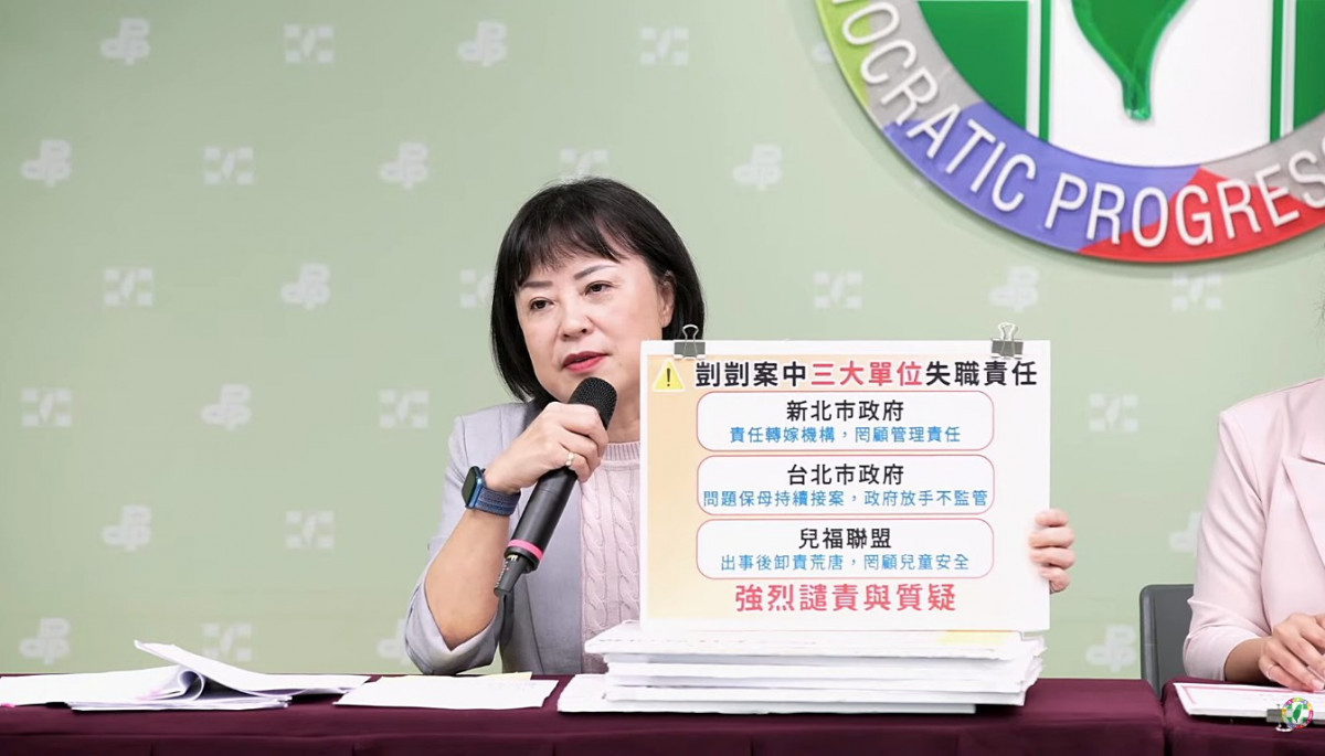 民主進步黨籍立法委員林月琴。（圖／翻攝自民主進步黨YouTube直播）