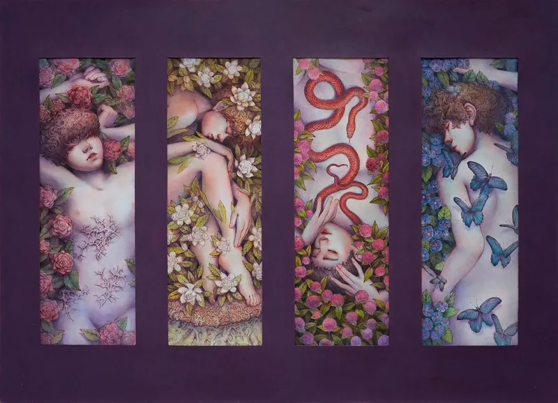 林冠妤-秘密花園,慾-水彩