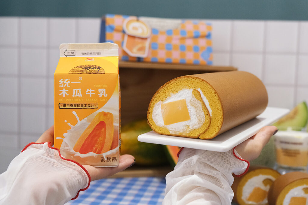 亞尼克聯名統一木瓜牛乳推「木瓜牛乳生乳捲」!12週年慶冰菓室甜點派對開跑 27 亞尼克生乳捲週年慶商品開箱照 6