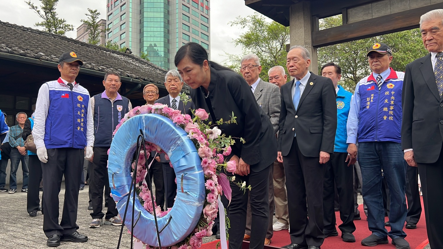 國父曾侄孫女孫雅麗來台出席「國父孫中山先生逝世100週年緬懷紀念植樹活動」。(記者/司徒 攝)