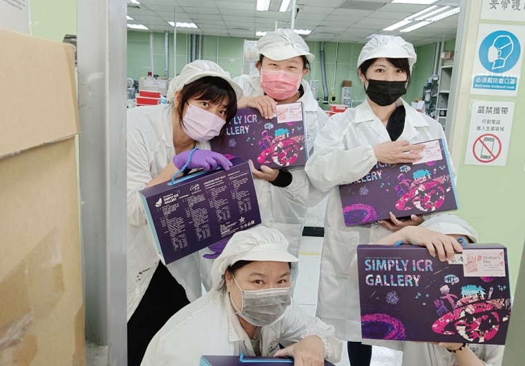 ▲華新科技採購公益禮,創造弱勢就業機會。