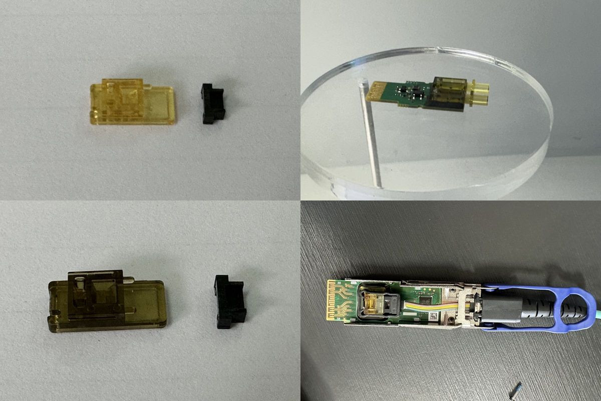 高準精密與客戶合作,在光通訊領域上,研發出光纖模組。