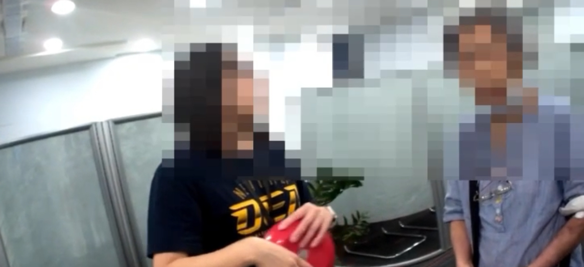 大安分局警銀聯合阻詐。（記者徐煜勝翻攝）