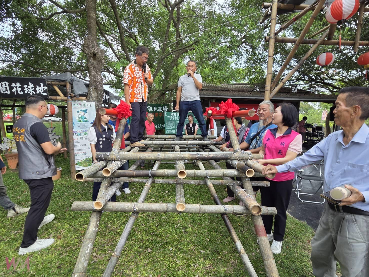新港板頭協力建造蓮花池竹橋茅屋 找回遊客重振生機 - https://www.watchmedia01.com