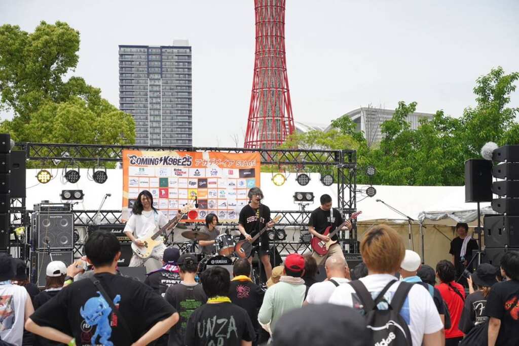 ▲台灣祭冠軍團「The Salitus」嗨翻神戶音樂祭 。(屏東縣政府傳播處提供)